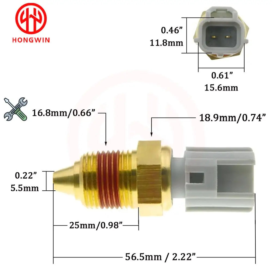 Sensor de temperatura del agua del refrigerante del motor para Ford F5AF12-A648-AA