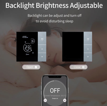 YJ508 Smart WiFi Touchscreen Thermostat with Voice Control
