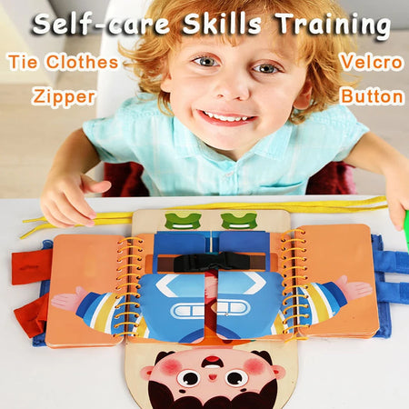 Kids Busy Book Montessori Toys &ndash; Fine Motor Skills Training