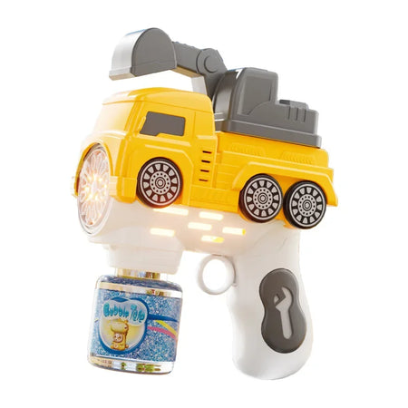Handheld Bubble Gun Car Model &ndash; LED Light Bubble Blower Excavator