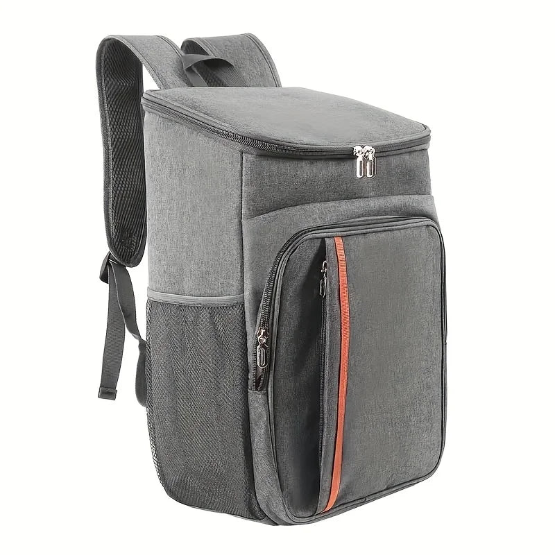 Double Shoulder Insulated Bag &ndash; Large Capacity For Outdoors Grey