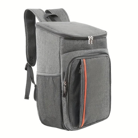 Double Shoulder Insulated Bag &ndash; Large Capacity For Outdoors Grey