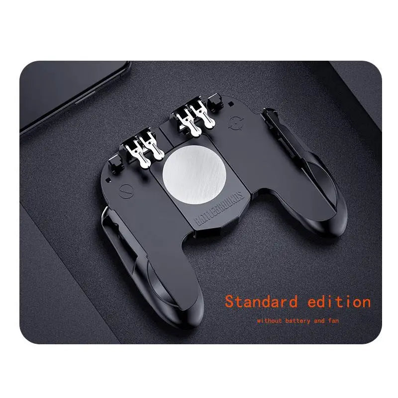 Smartphone Game Trigger Controller with Cooling Fan for FPS PUBG - iOS &amp; Android Without fan