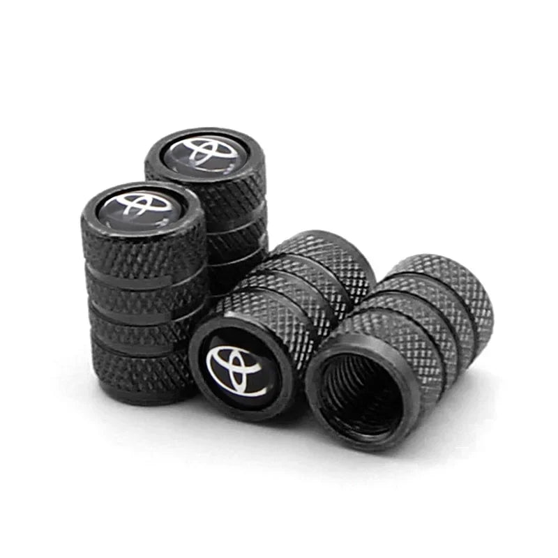 Καπάκια Βαλβίδων Toyota για RAV4, Corolla, Camry, Hilux, Supra, C-HR, Tacoma, Prado Σετ Ανοξείδωτων Ατσάλινων Αδιάβροχων Καπακιών Ελαστικών