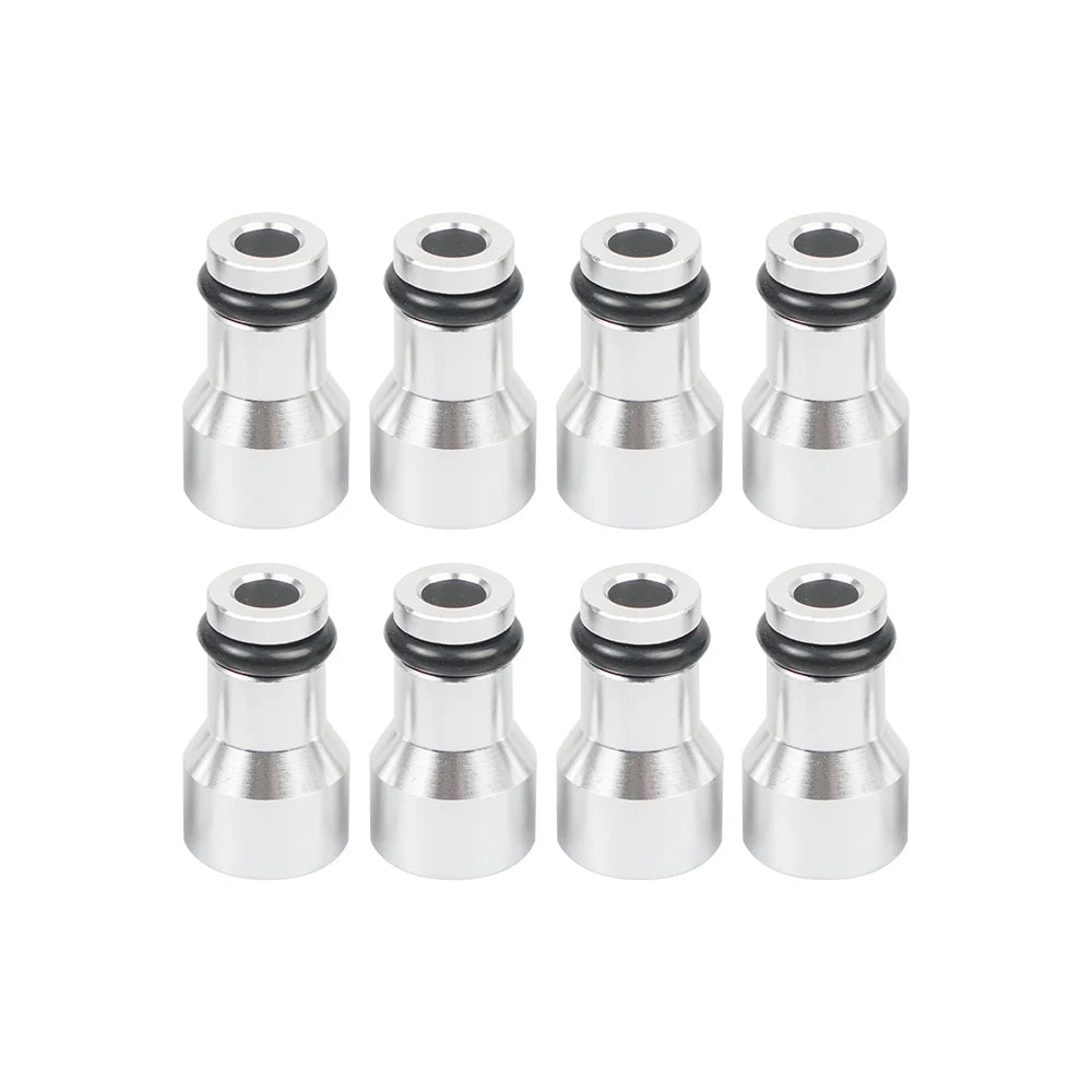 551371 8PC Fuel Injector Spacers Convert LS1 Fuel Injector to LS Truck Injector Silver FP-1101 by InterCyprus Trading Ltd