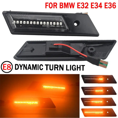 1Pair For BMW E32 E34 E36 1990-1996 M3 M5 3 5 7 SERIES Dynamic LED Car Side Marker Lights Repeater Signal Lamp by InterCyprus Trading Ltd