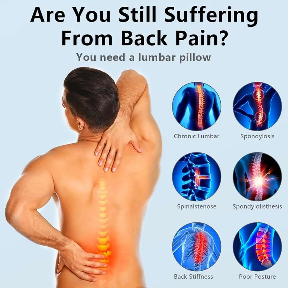 Lændehvirvel Cervikal Traktionsmassage Pude Rygsøjle Lindring