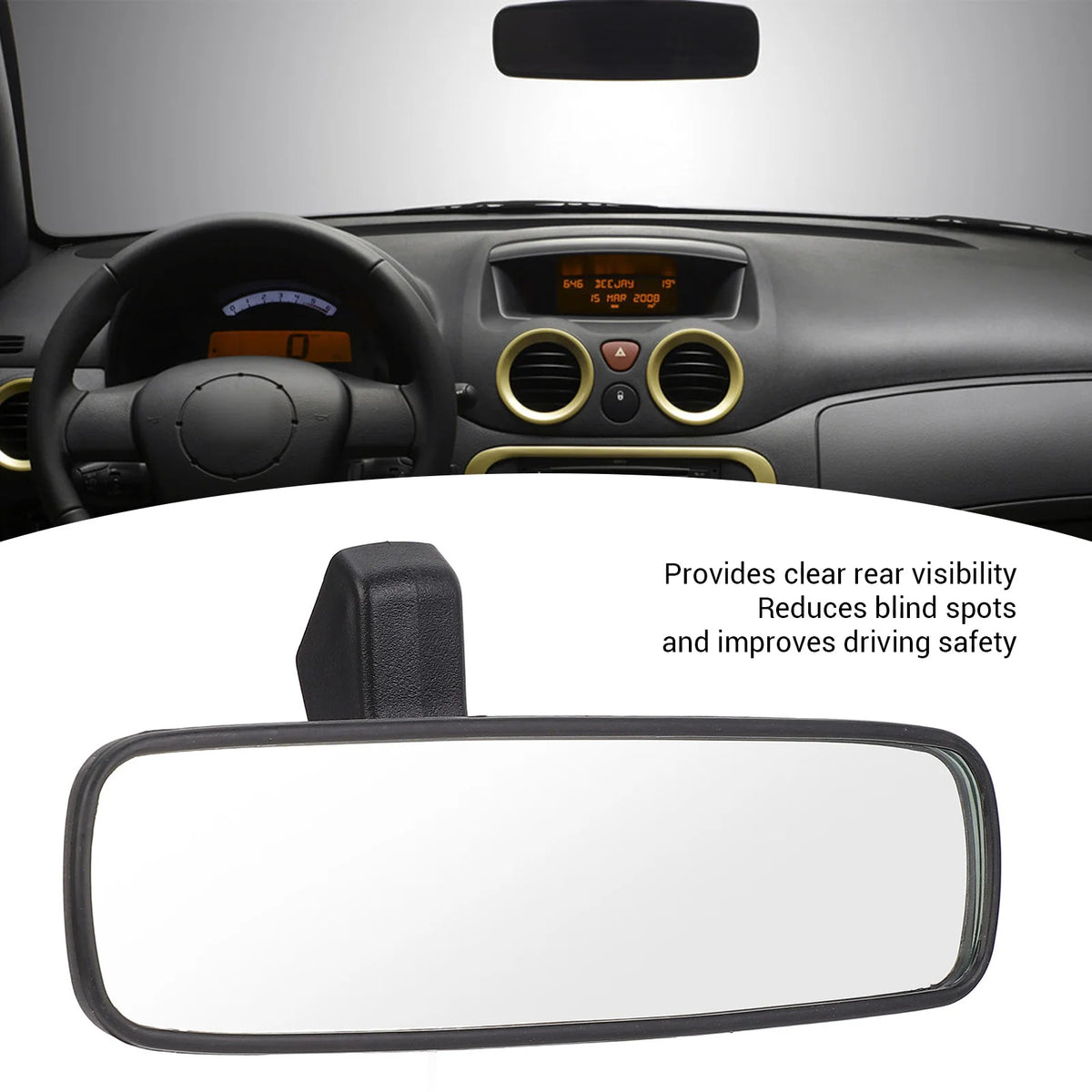 Interior Rear View Mirror 8148Y7 &ndash; Wide Angle Viewing