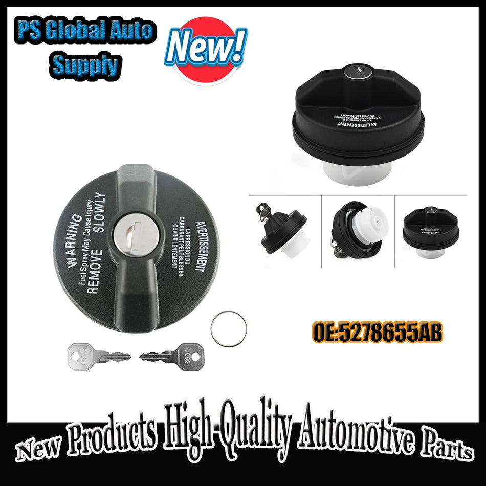 Fuel Tank Cap with Lock for Dodge RAM 1500 ABS Anti Theft Replacement Part Direct Fit