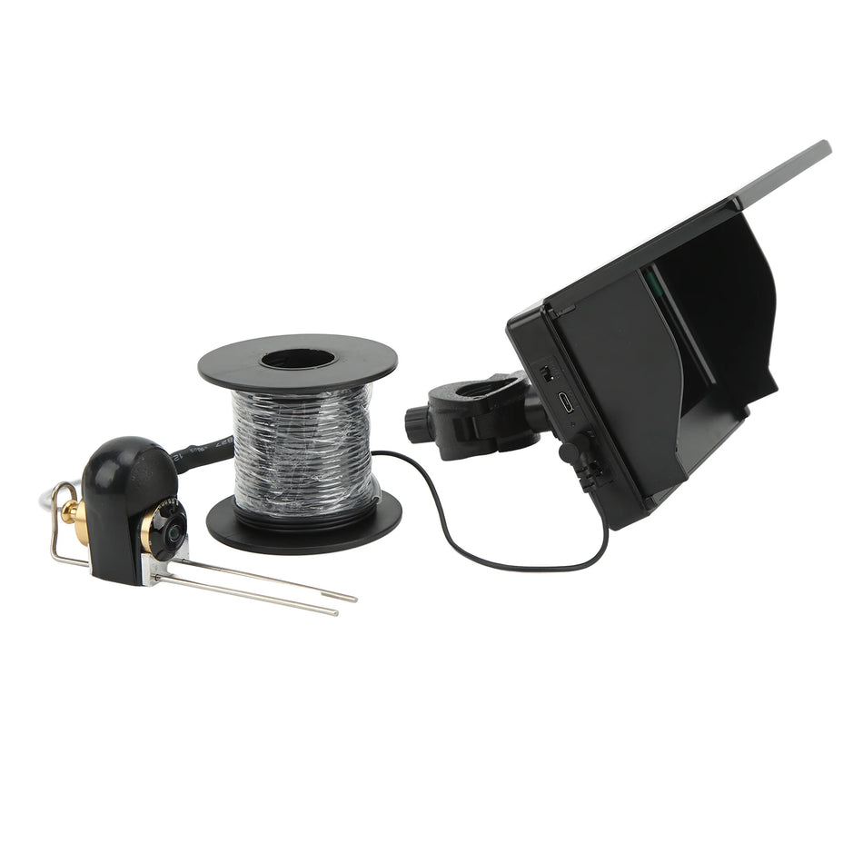 12V 5&quot; Underwater Fishing Camera with HD IPS Monitor &amp; Waterproof Design