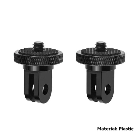 1/4 Inch Screw Tripod Adapter 360 Rotating Mount Holder for GoPro &amp; DJI Cameras 2 PCS Plastics / CHINA