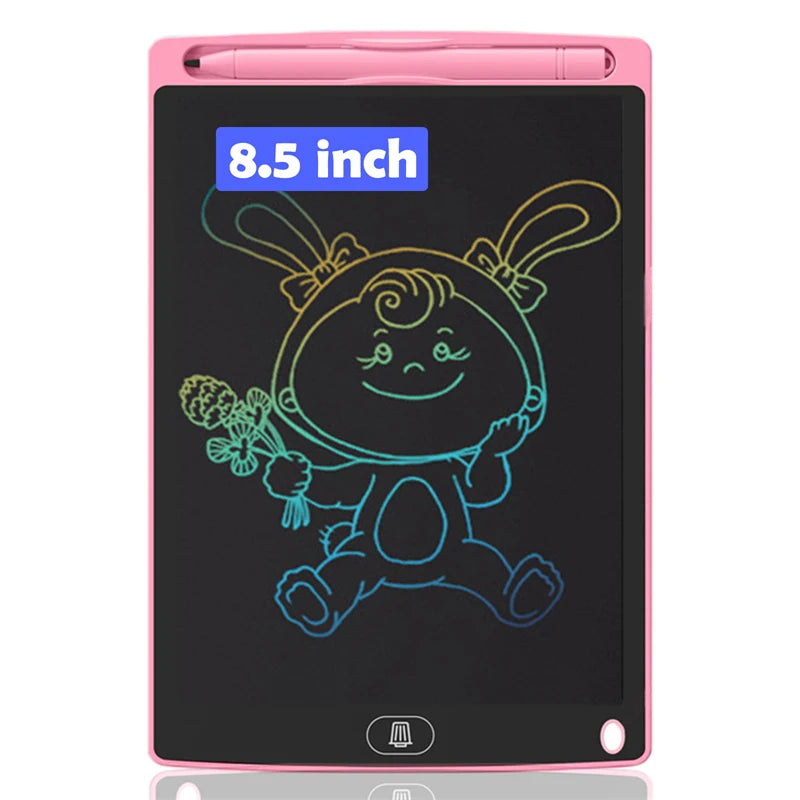 LCD Writing Tablet for Kids - Educational Drawing Board Pink-8.5-Color