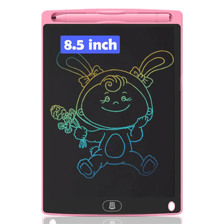 LCD Writing Tablet for Kids - Educational Drawing Board Pink-8.5-Color