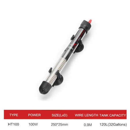 110v-220v Adjustable Temperature Thermostat Heater Rod for Aquariums 100W / EU 220-240V