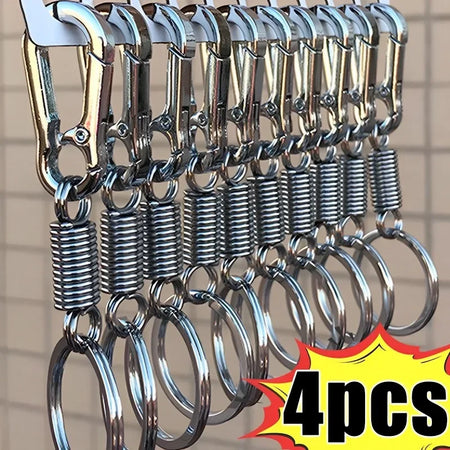 Zinc Alloy Spring Keychain Carabiner Hook - Versatile Climbing Accessory