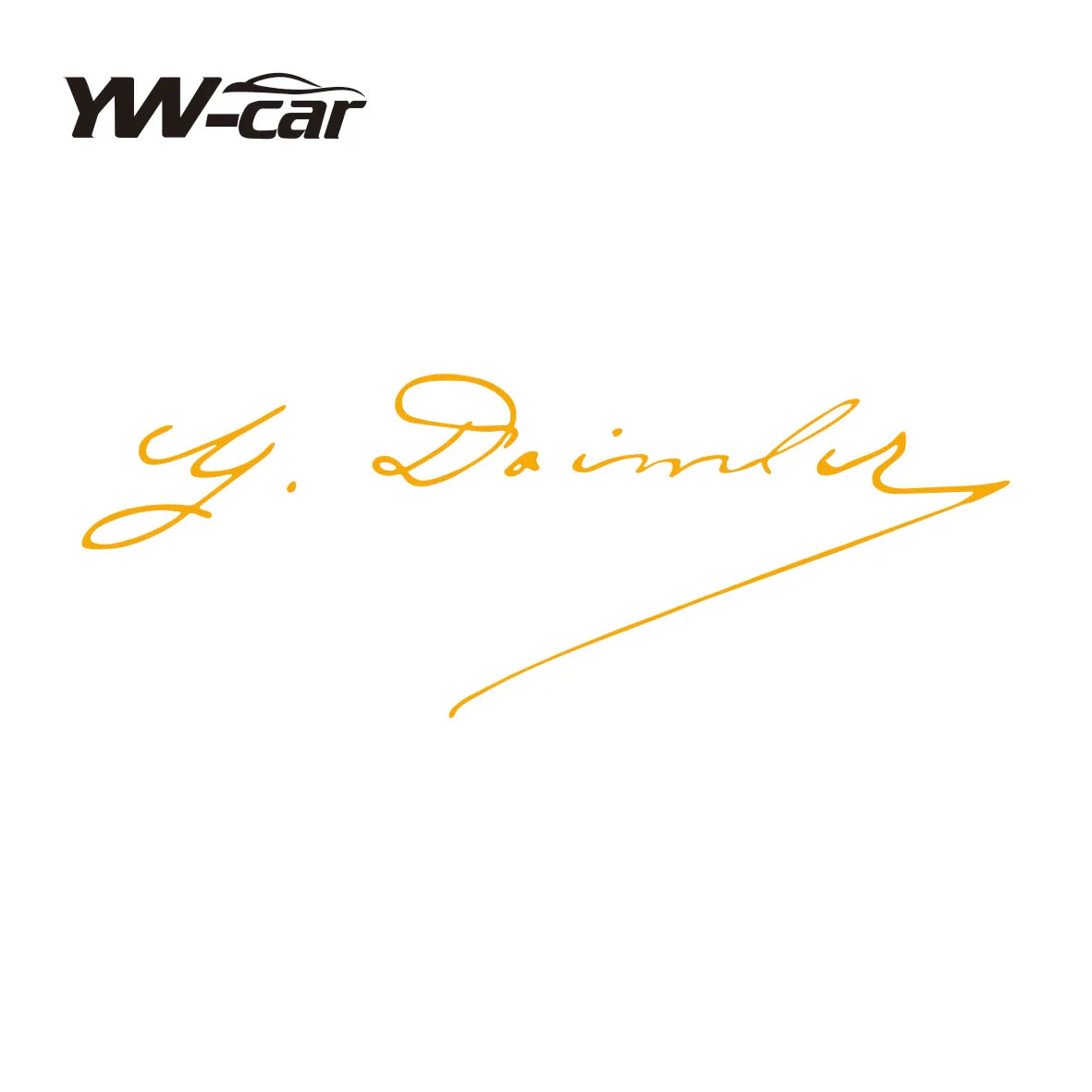 Mercedes Benz Dashboard Sticker Set - 2 Pcs Interior Vinyl Decals for C E S GLS M R A SL V GLC CLA Models Orange / 20x7.3cm 2pcs