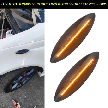 1pair Car Side Marker Light Fender Repeater Lamp Indicator For TOYOTA Echo Vitz Yaris Hatchback 1999-2005 Turn Signal Lamp by InterCyprus Trading Ltd