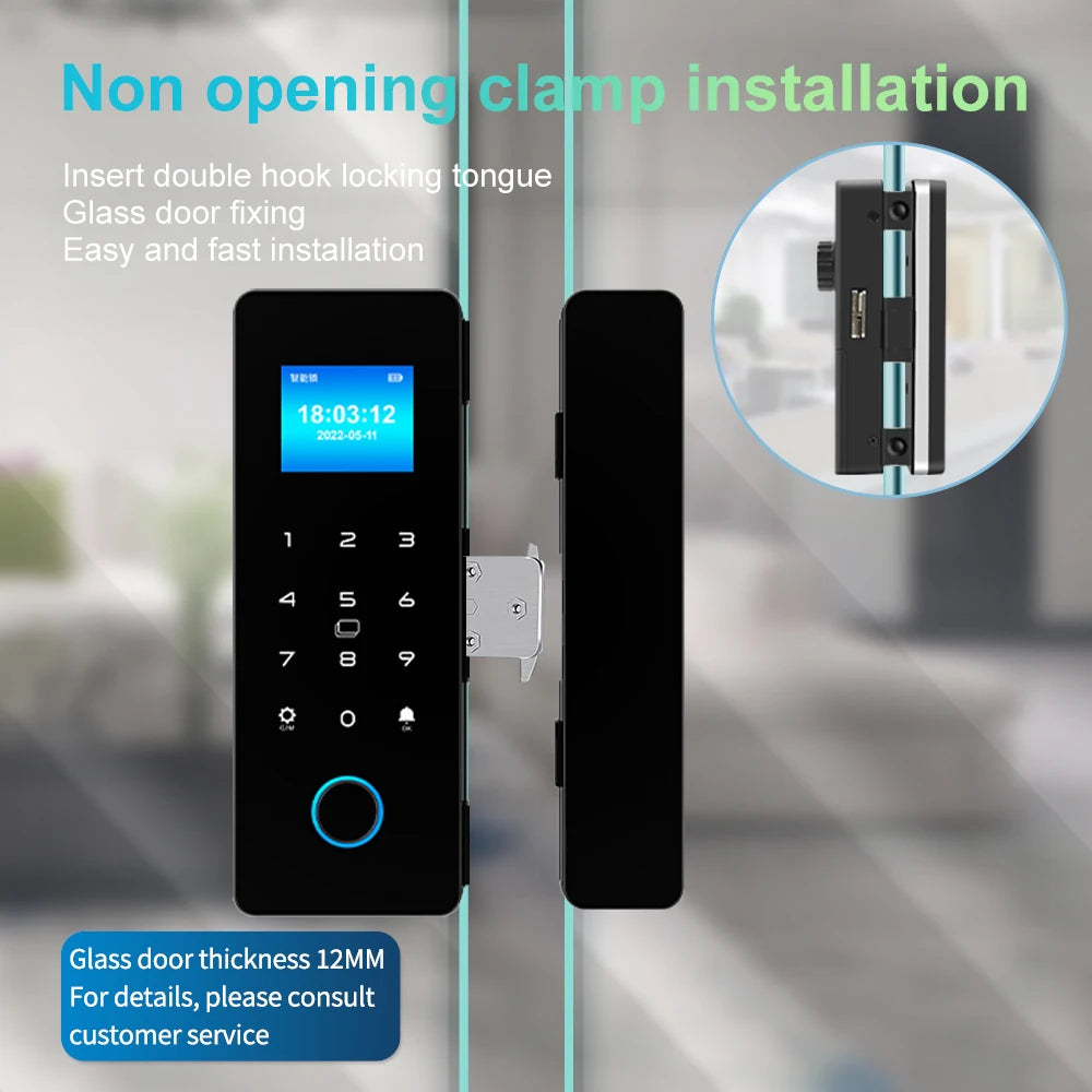 HAHA-Lock Glass Door Lock &ndash; Bluetooth App Control Smart