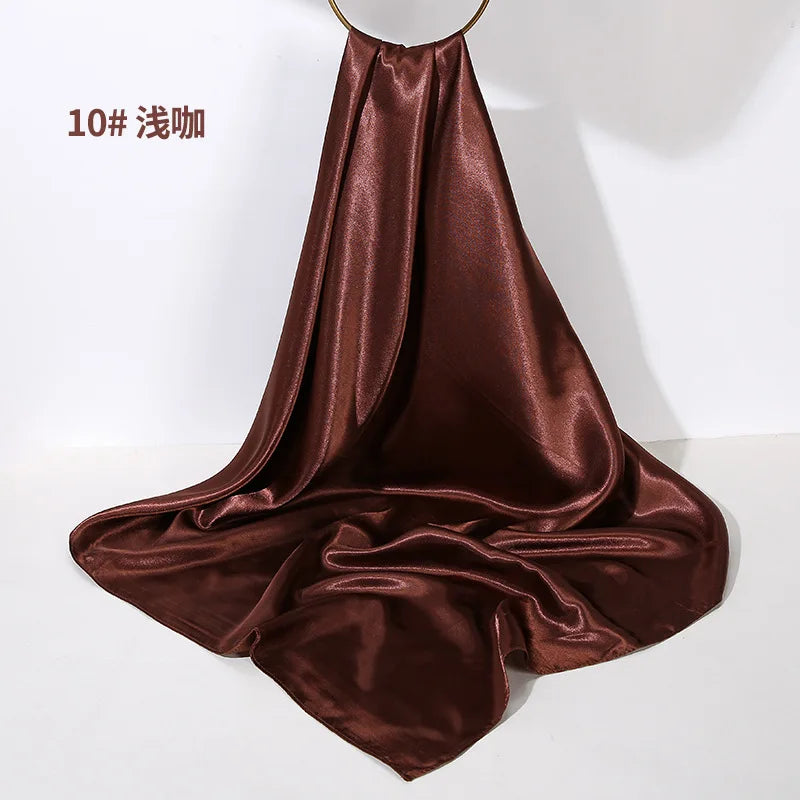 Women Solid Scarf &ndash; Elegant Simulated Silk Design