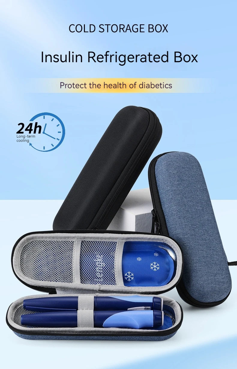 Eva Insulin Ice Pack Box - Portable Waterproof Cooler