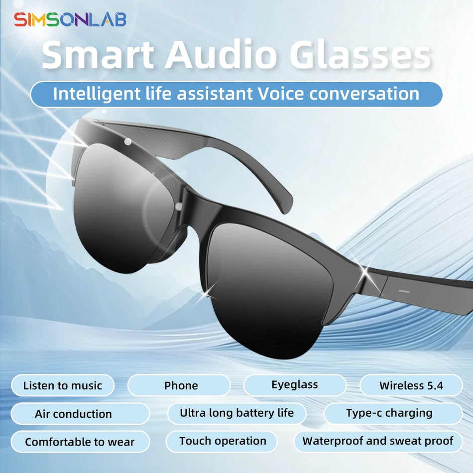 Bluetooth Έξυπνα Γυαλιά με UV Προστασία, Μουσικός Παίχτης για Άνδρες και Γυναίκες