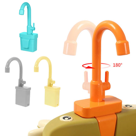 GSF Kitchen Sink Toy with Running Water Faucet for Imaginative Play