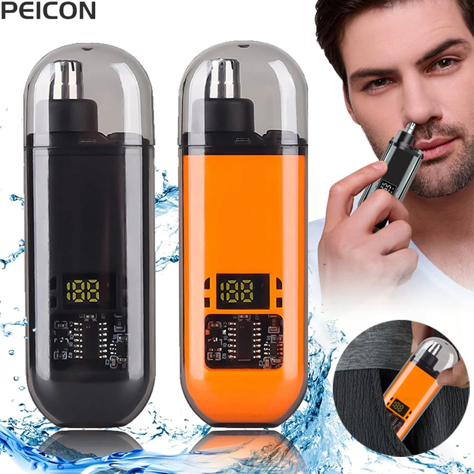 Mini USB Nose Hair Trimmer for Men, Portable Ear and Nose Hair Clipper