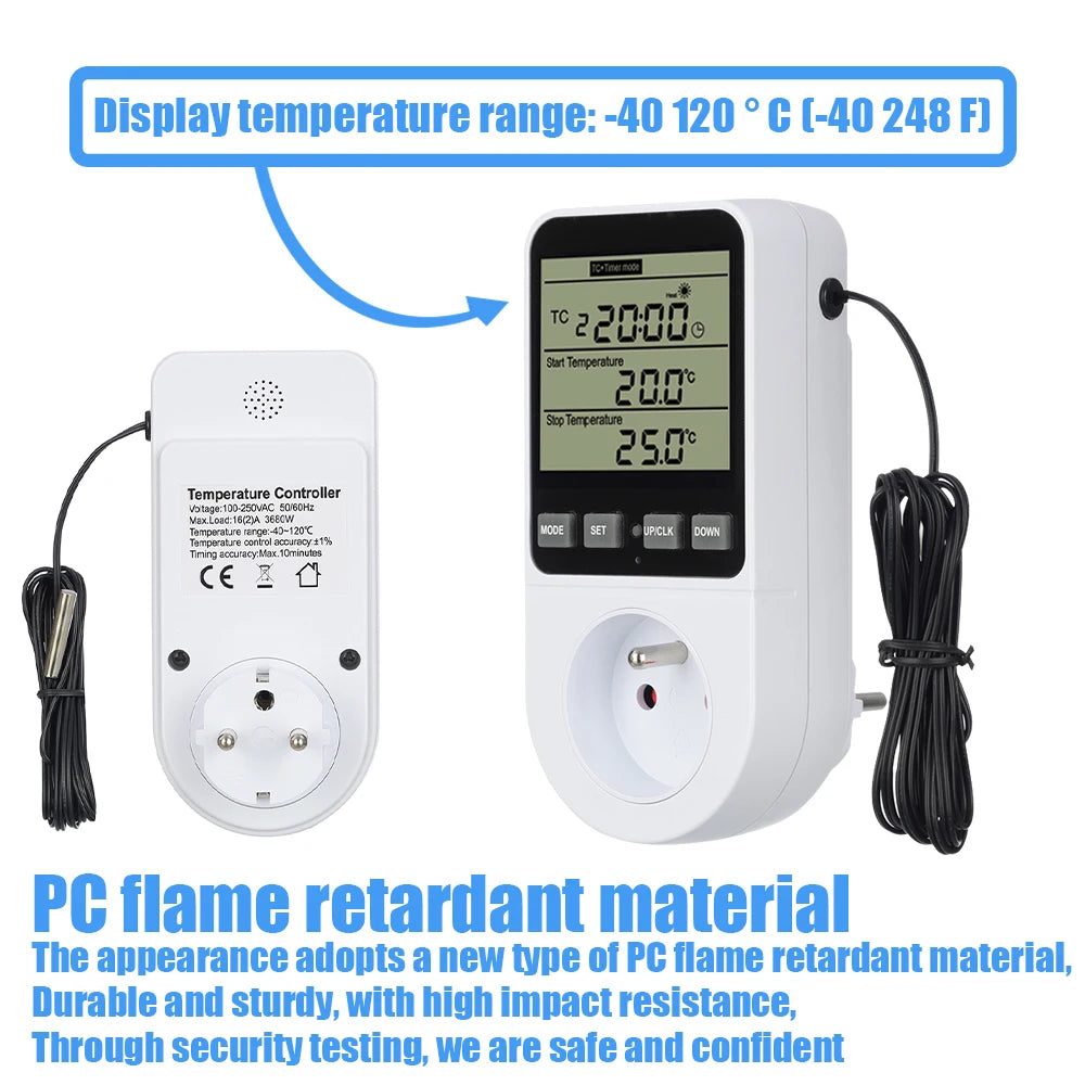 AC120-240V Temperature Controller Socket &ndash; High Accuracy