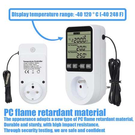 AC120-240V Temperature Controller Socket &ndash; High Accuracy