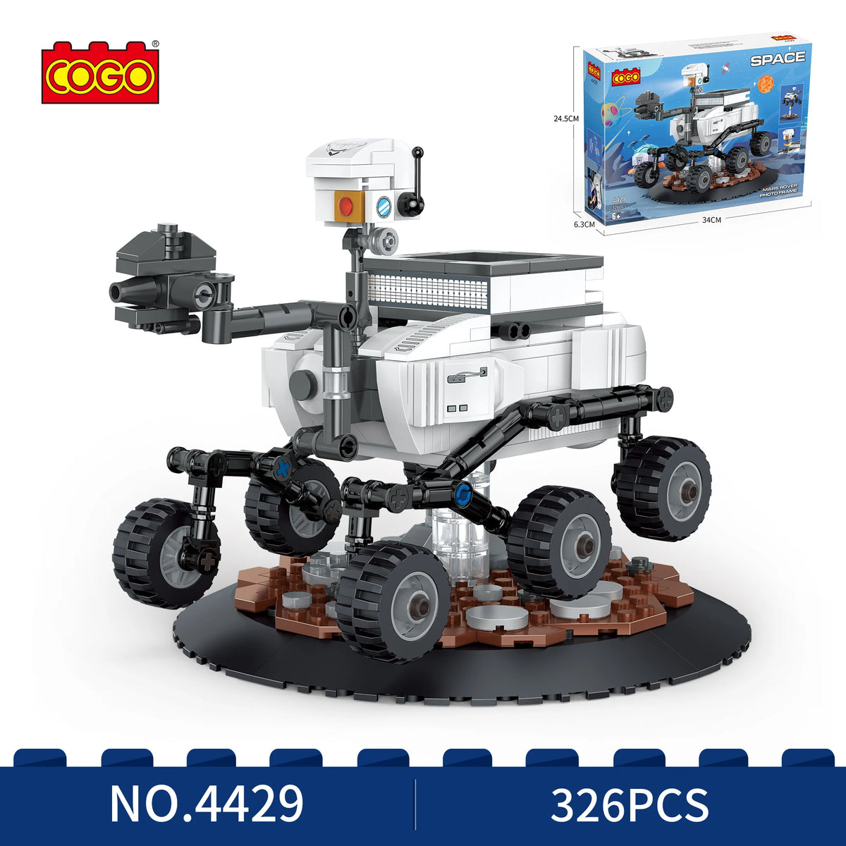COGO Space Mars Rover Building Toy - Perfect for Home Decor or Gifting Original Box