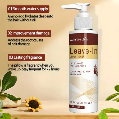 Water Ice Levin Moisturizing No Rinse Hair Film &ndash; Long-Lasting Hydration and Shine