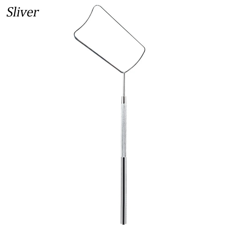 Portable Stainless Steel Grafting Eyelash Extension Checking Mirror Silver