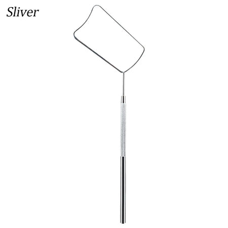 Portable Stainless Steel Grafting Eyelash Extension Checking Mirror Silver