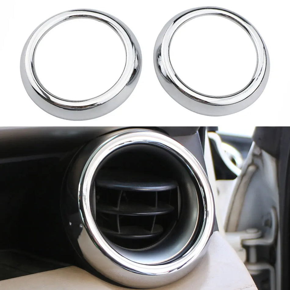Toyota RAV4 2013-2019 Pokrovni Prsten Ventilacije, ABS Srebrni Oklop, 2 Komada