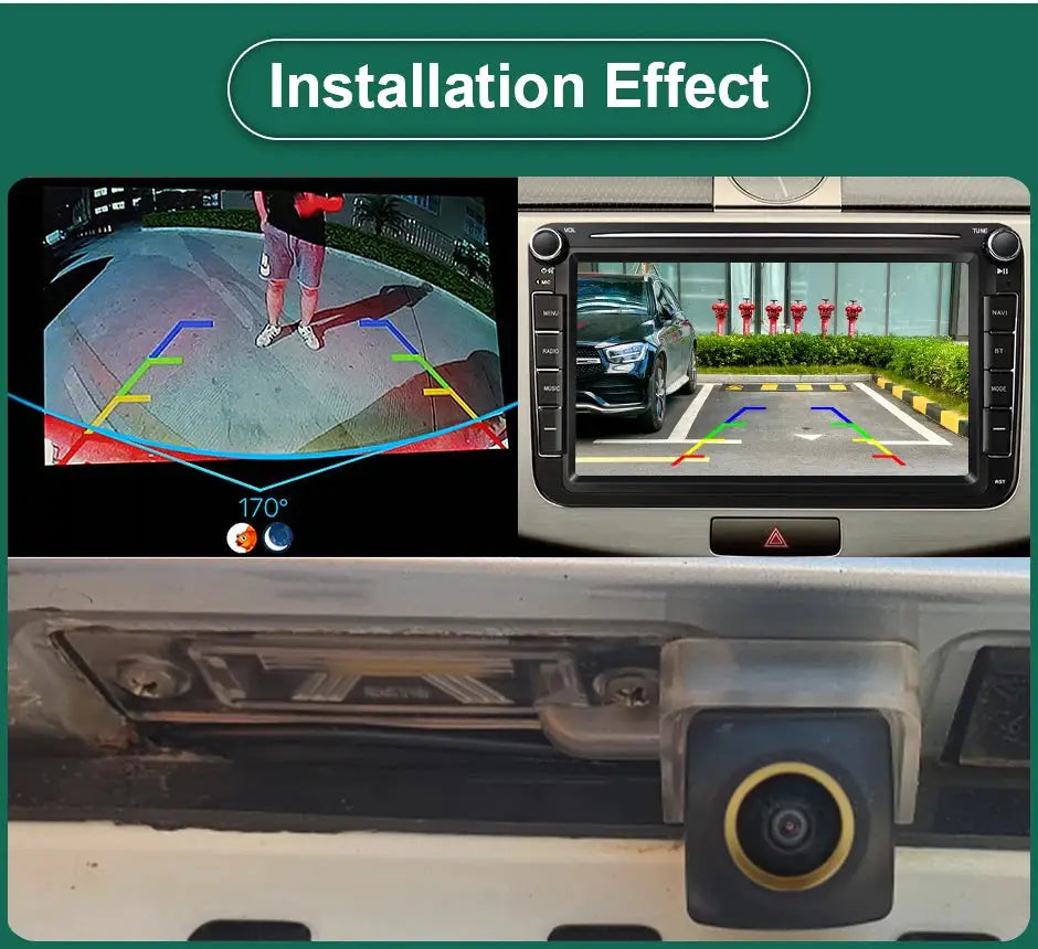 MCCD AHD 1080P Vehicle Rear View Reverse Camera For Volkswagen VW Touran T5 T30 Transporter/Caravelle Multivan Sagitar Car by InterCyprus Trading Ltd