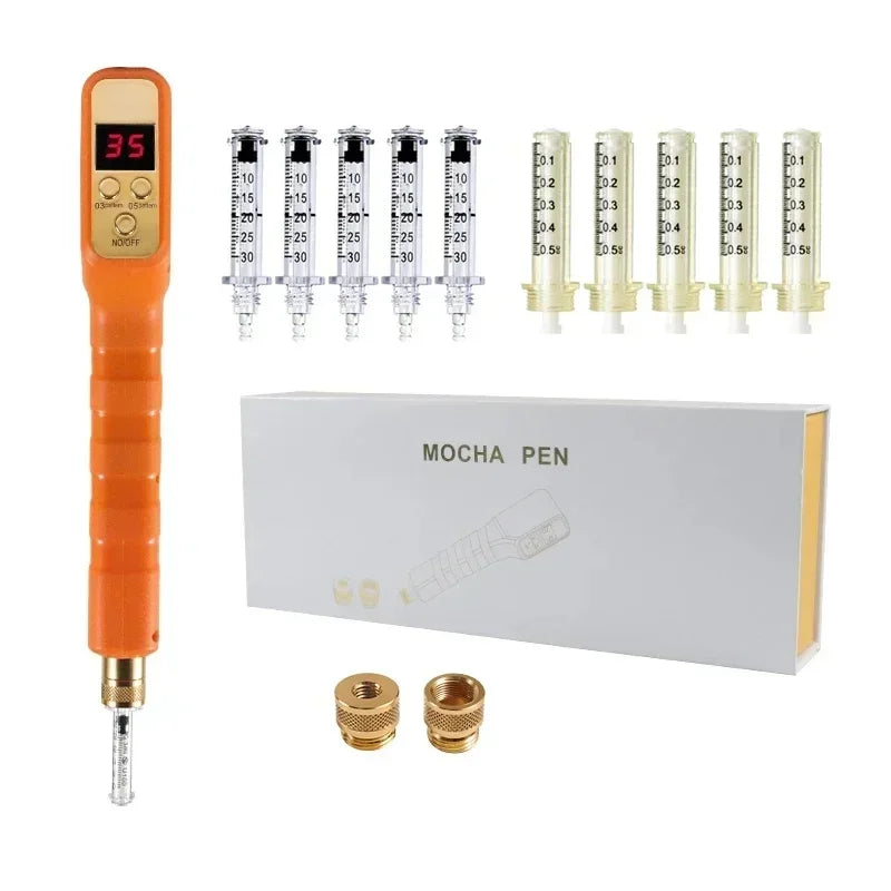 2 in 1 Electric Hyaluron Pen &ndash; High Pressure Delivery Orange