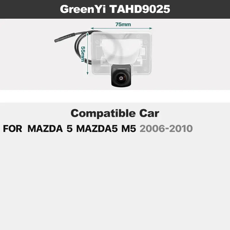 Dynamic Trajectory AHD Car Plate Light Rear View Camera For Mazda CX-7 CX-5 CX-3 CX-4 Mazda 6 Mazda 3 Axela BM Mazda2 Mazda5 M5 by InterCyprus Trading Ltd