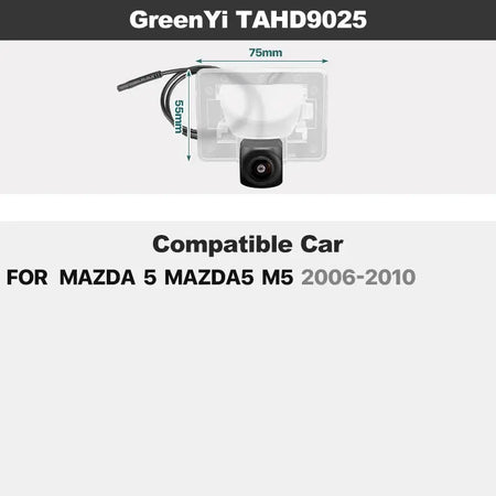 Dynamic Trajectory AHD Car Plate Light Rear View Camera For Mazda CX-7 CX-5 CX-3 CX-4 Mazda 6 Mazda 3 Axela BM Mazda2 Mazda5 M5 by InterCyprus Trading Ltd
