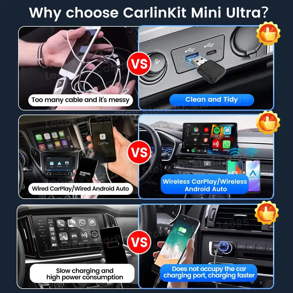 Carlinkit 2 In 1 Wireless CarPlay And Android Auto Adapter