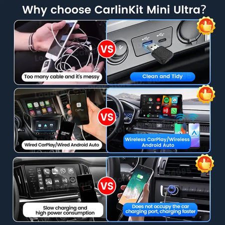 Carlinkit 2 In 1 Wireless CarPlay And Android Auto Adapter