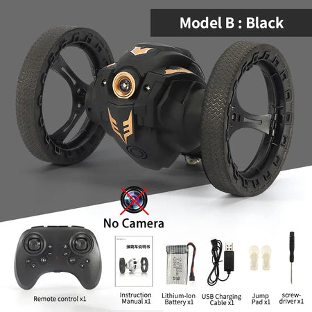 Q207 RC Stunt Car With Wifi HD Camera &ndash; Remote Control Fun Type B Black