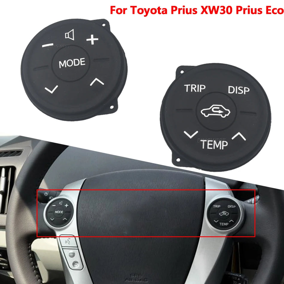 Lenkrad-Tastenfeld aus Gummi für Toyota Prius XW30 ZWV30L