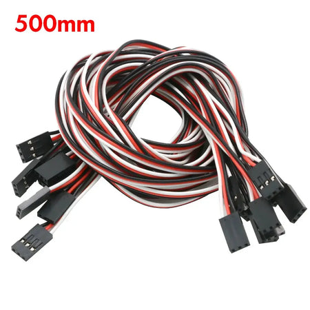 10pcs 100mm 150MM 200MM 300MM 500MM Servo Extension Cord Male to Male for JR Plug Servo Extension Lead Wire Cable 10cm by InterCyprus Trading Ltd