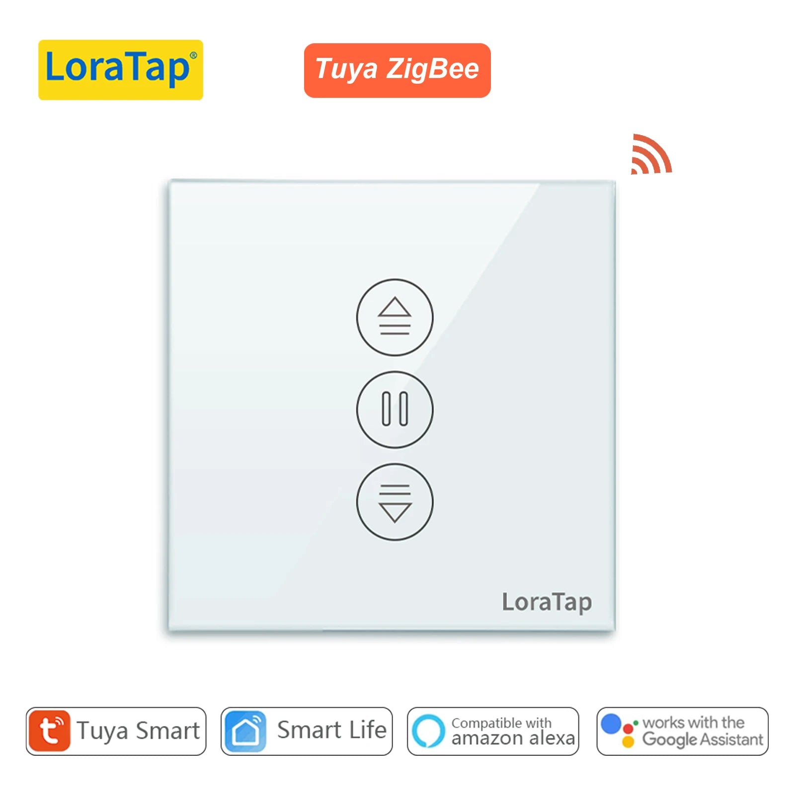 LoraTap ZigBee Curtains Roller Controller &ndash; Remote Control White 1 PACK / CHINA