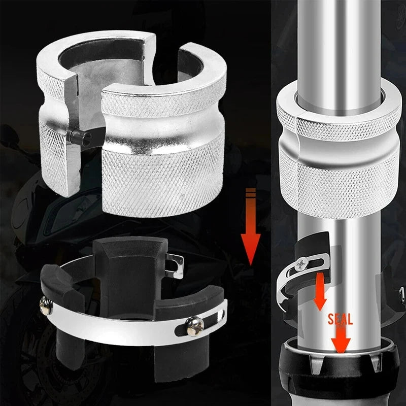 Motorcycle Fork Seal Driver Tool, Adjustable Handheld for Easy Install