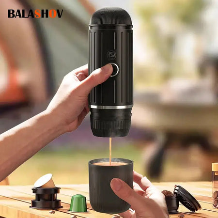 Portable Wireless Espresso Machine Heated Coffee Maker