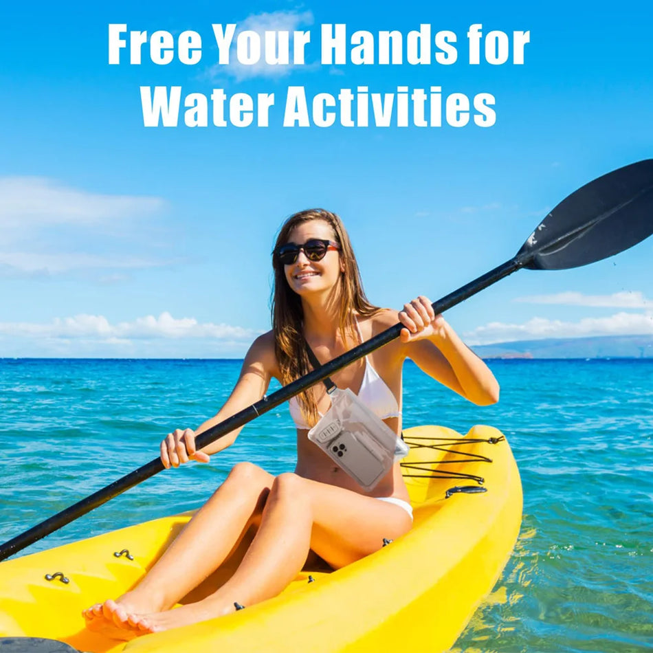 Vodotěsný PVC suchý obal na telefon, pásková taška pro venkovní aktivity, skvělá na rafting a turistiku, udržuje cennosti v bezpečí