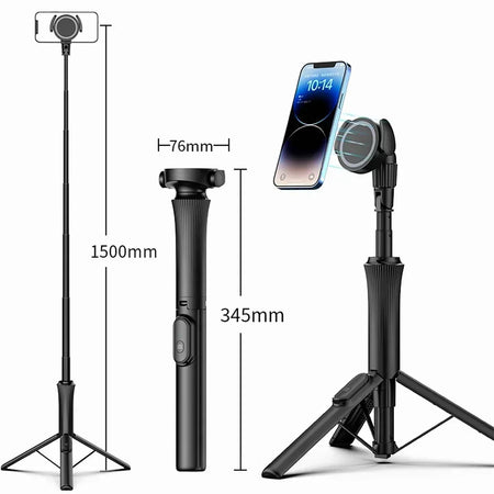 Magnetic Selfie Stick Tripod WS-22001 &ndash; Bluetooth Remote