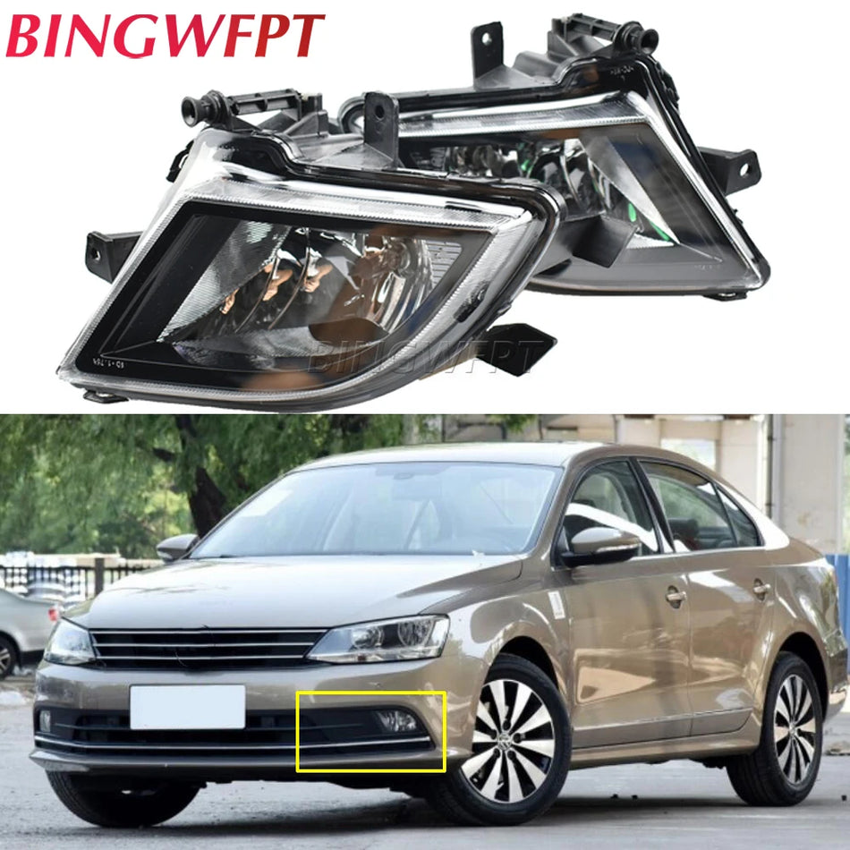 Miglas lukturu komplekts ABS+PC Volkswagen Jetta MK6 ar resti un spuldzēm