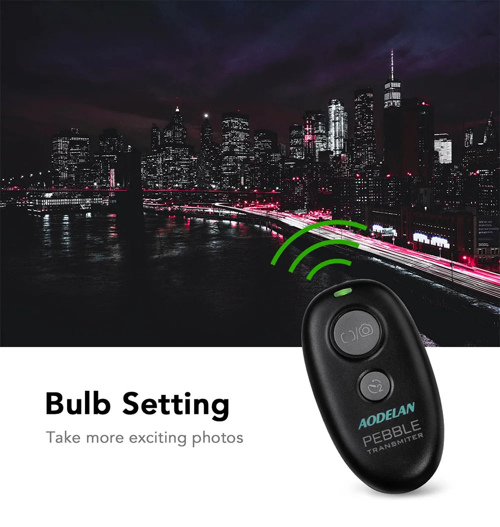 AODELAN Wireless Camera Shutter Release Remote for Canon, Sony, Nikon